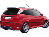 Icc-tuning achterbumperskirt ford focus 3/5-deurs 1998-2004 'rs-look' ford focus (daw, dbw)  winparts