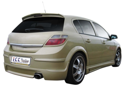 Icc-tuning achterbumperskirt opel astra h 5-deurs 2004-2009 opel astra h stationwagen (l35)  winparts