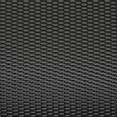 Foto van Racegaas aluminium zwart - honingraat 12x6mm - 125x25cm universeel via winparts