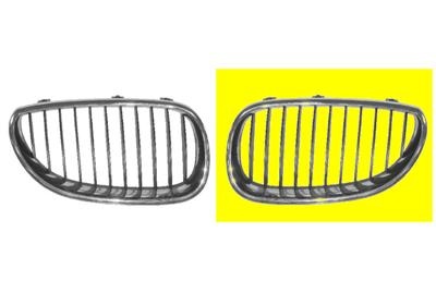Grill links sierrooster chroom/chroom bmw 5 (e60)  winparts