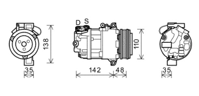 Airco compressor 316i / 318i 98-01 bmw 3 (e46)  winparts