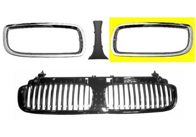 Sierrooster omlijsting -4/05 chroom links bmw 7 (e65, e66, e67)  winparts