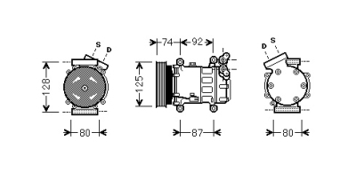 Compressor clio3/modus 12i 05- renault clio iii (br0/1, cr0/1)  winparts