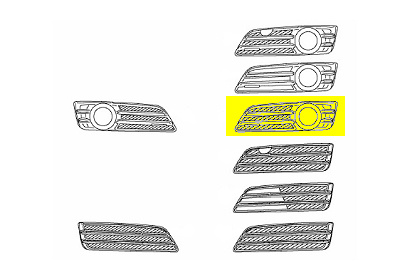 Bumperspoiler links audi a4 cabriolet (8h7, b6, 8he, b7)  winparts