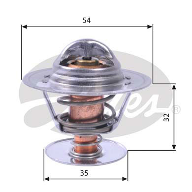 Foto van Thermostaat, koelvloeistof opel kadett d (31_-34_, 41_-44_) via winparts