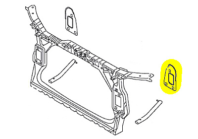 Bumpersteun rechts voor buiten ford s-max (wa6)  winparts