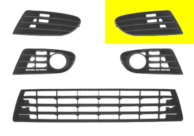 Bumpergrill onder l. volkswagen golf plus (5m1, 521)  winparts