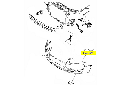 Mistlamprand links audi a4 (8ec, b7)  winparts