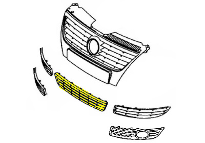 Grill opel astra h stationwagen (l35)  winparts