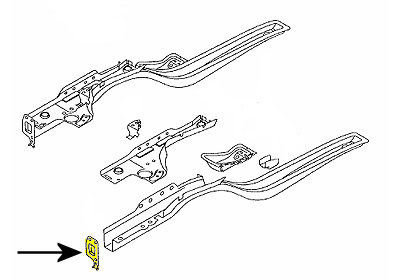 Foto van Bumpersteun rechts voor buiten bmw 3 (e36) via winparts