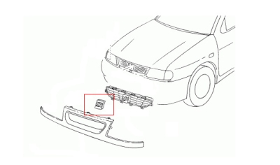 Foto van Versterker achterbumper seat ibiza v (6j5, 6p1) via winparts