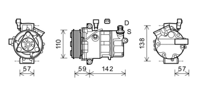 Compressor mito 1.6 jtdm 08/08- lancia delta iii (844_)  winparts