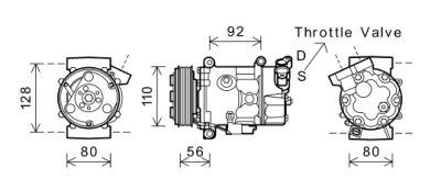Compressor mini cooper 1.6 i 10/06- mini mini (r56)  winparts