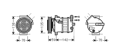 Compressor 159 1.8 i 07/09 alfa romeo 159 (939_)  winparts