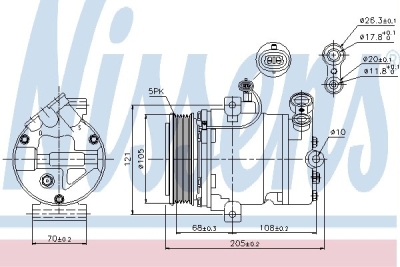 Compressor, airconditioning opel meriva  winparts