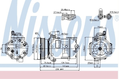 Compressor, airconditioning citroen c8 (ea_, eb_)  winparts