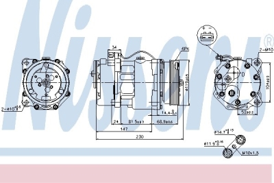 Compressor, airconditioning volkswagen sharan (7m8, 7m9, 7m6)  winparts