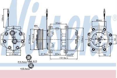 Compressor, airconditioning alfa romeo 155 (167_)  winparts