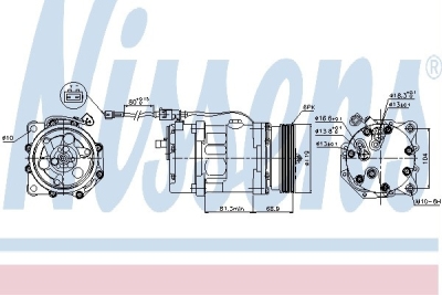 Compressor, airconditioning volkswagen caddy iii bestelwagen (2ka, 2kh, 2ca, 2ch)  winparts