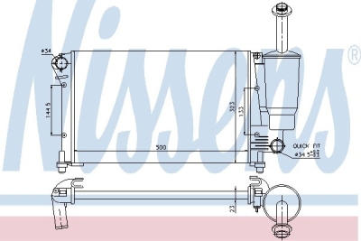 Radiateur fiat panda (169_)  winparts