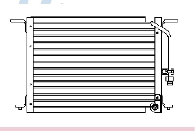 Condensator, airconditioning mitsubishi l 300 ii bestelwagen (p0_v, p1_v, p_2v)  winparts