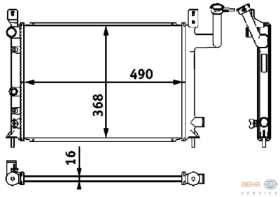 Radiateur nissan sunny ii (n13)  winparts