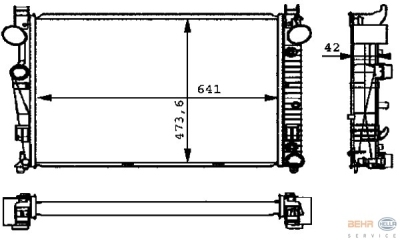 Radiateur mercedes-benz s-klasse (w220)  winparts