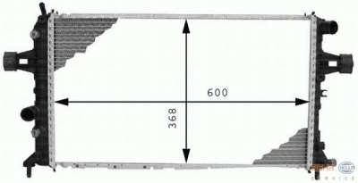 Radiateur opel astra g hatchback (f48_, f08_)  winparts