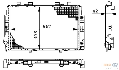Radiateur mercedes-benz s-klasse (w140)  winparts