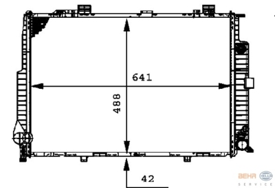 Radiateur mercedes-benz e-klasse (w210)  winparts