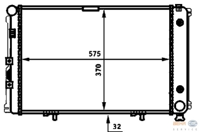 Radiateur mercedes-benz 190 (w201)  winparts