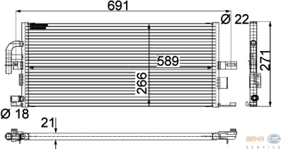 Lage temperatuurkoeler, tussenkoeler mercedes-benz s-klasse (w220)  winparts