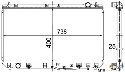 Radiateur toyota camry (mcv2_, mxv2_)  winparts