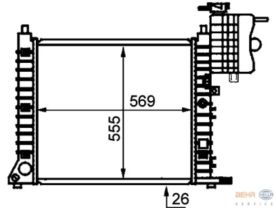 Radiateur mercedes-benz vito bus (638)  winparts