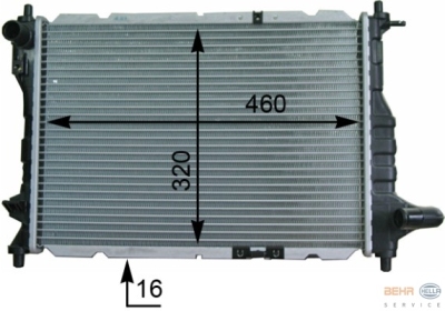Radiateur chevrolet matiz (m200, m250)  winparts