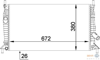 Radiateur ford c-max ii (dxa/cb7, dxa/ceu)  winparts