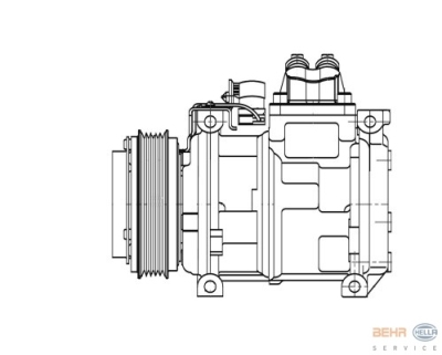 Compressor, airconditioning bmw 3 (e36)  winparts