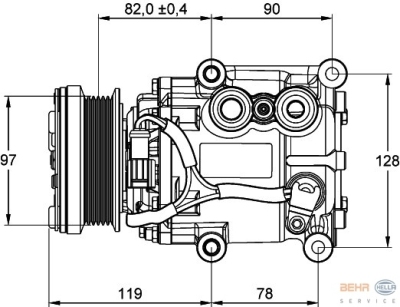 Compressor, airconditioning ford focus (daw, dbw)  winparts