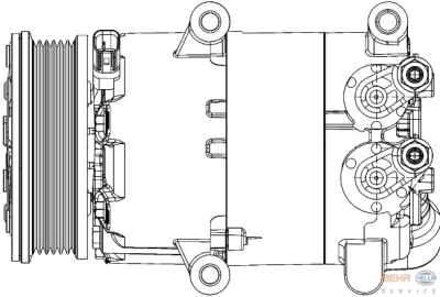 Compressor, airconditioning ford c-max ii (dxa/cb7, dxa/ceu)  winparts