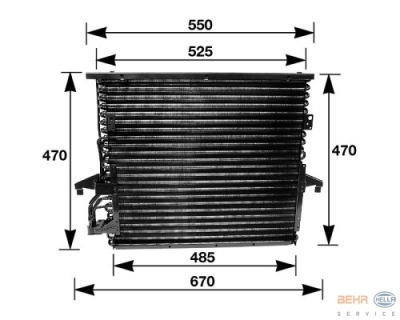 Foto van Condensator, airconditioning bmw 3 (e36) via winparts