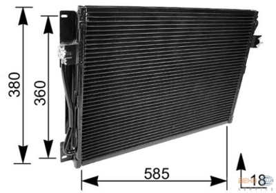 Condensator, airconditioning volvo 850 (ls)  winparts