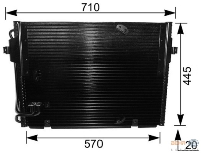Foto van Condensator, airconditioning bmw 8 (e31) via winparts