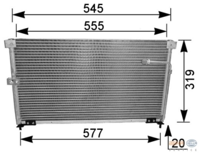 Condensator, airconditioning mazda mx-6 (ge)  winparts