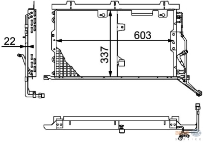 Condensator, airconditioning mercedes-benz sl (r129)  winparts