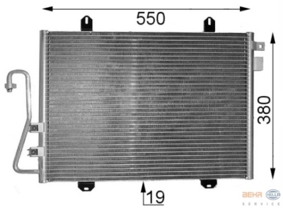 Condensator, airconditioning renault clio ii (bb0/1/2_, cb0/1/2_)  winparts