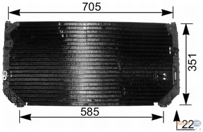 Foto van Condensator, airconditioning toyota corolla compact (_e10_) via winparts