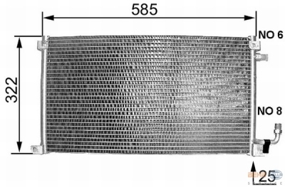 Foto van Condensator, airconditioning citroen saxo (s0, s1) via winparts