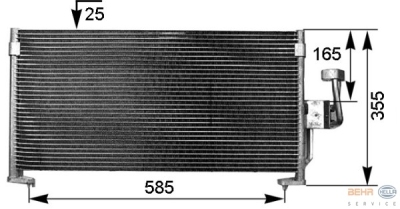 Condensator, airconditioning mitsubishi galant vi (ea_)  winparts