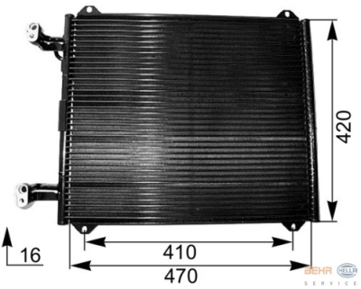 Condensator, airconditioning audi a2 (8z0)  winparts