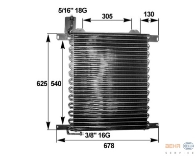 Condensator, airconditioning universeel  winparts